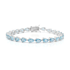 Bracelet en argent et Topaze bleu Suisse