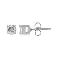 Boucles d'oreilles en argent et Topaze blanche