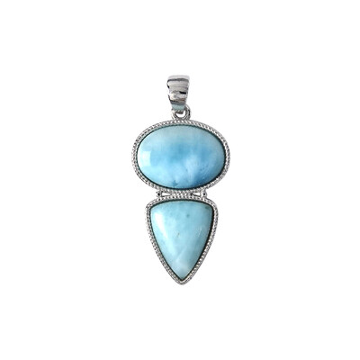 Pendentif en argent et Larimar