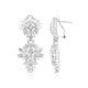 Boucles d'oreilles en argent et Topaze blanche