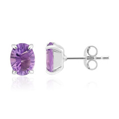 Boucles d'oreilles en argent et Améthyste