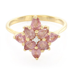 Bague en or et Saphir Padparadscha non chauffé (AMAYANI)