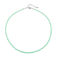 Collier en argent et Emeraude de Colombie