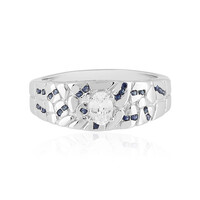 Bague en argent et Saphir blanc (Adela Silber)