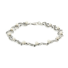 Bracelet en argent et Perle de culture d'eau douce