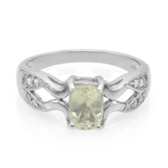 Bague en argent et Orthose