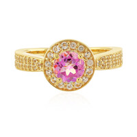 Bague en argent et Topaze jubilaire