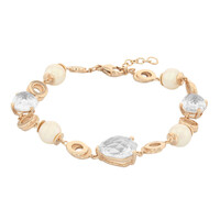 Bracelet en argent et Quartz blanc