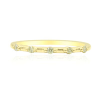 Bague en or et Diamant jaune canari SI1