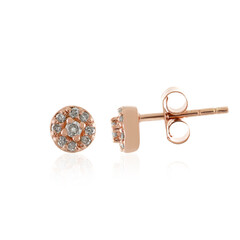 Boucles d'oreilles en argent et Diamant I4 (J)