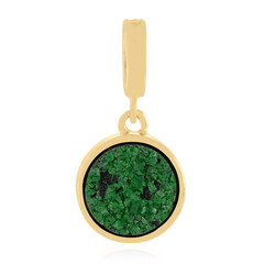 Pendentif en argent et Uvarovite