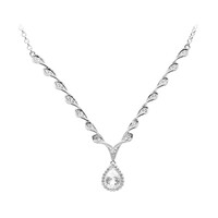 Collier en argent et Topaze blanche