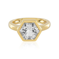 Bague en argent et Topaze blanche