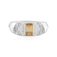 Bague en argent et Zircon jaune (de Melo)