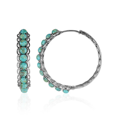Boucles d'oreilles en argent et Turquoise