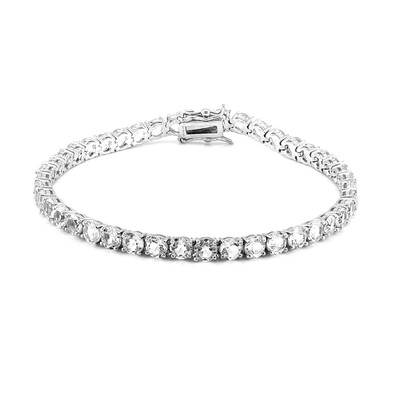 Bracelet en argent et Topaze blanche