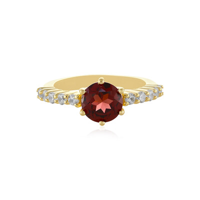 Bague en argent et Grenat du Mozambique