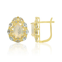 Boucles d'oreilles en argent et Opale Welo