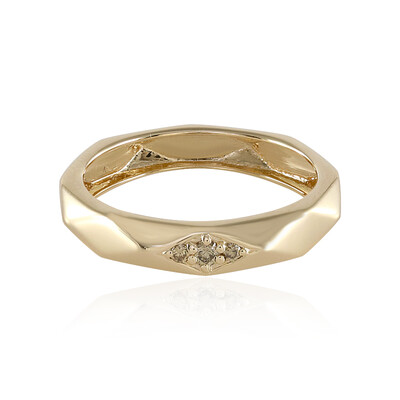 Bague en or et Diamant champagne I3 (de Melo)
