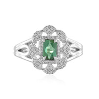 Bague en argent et Tourmaline verte de Benedito