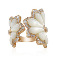 Bague en or et Nacre (Estée Collection)