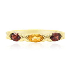 Bague en argent et Grenat du Mozambique