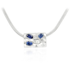 Collier en argent et Saphir du Laos