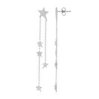 Boucles d'oreilles en argent et Zircon