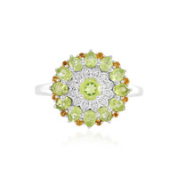 Bague en argent et Péridot