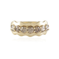 Bague en or et Diamant champagne I2 (de Melo)