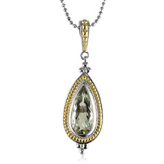 Collier en argent et Améthyste verte (Dallas Prince Designs)