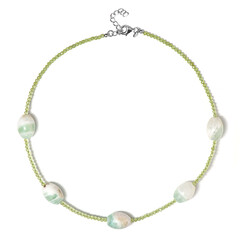 Collier en argent et Fluorite