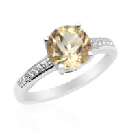Bague en argent et Labradorite dorée