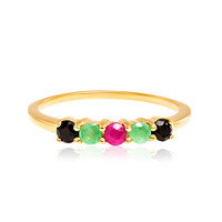 Bague en argent et Saphir noir