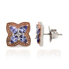 Boucles d'oreilles en argent et Tanzanite (Dallas Prince Designs)
