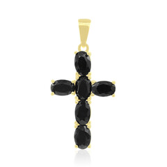 Pendentif en argent et Saphir noir