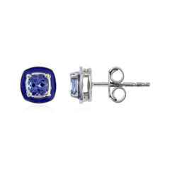 Boucles d'oreilles en argent et Tanzanite