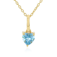 Collier en argent et Topaze bleu Suisse