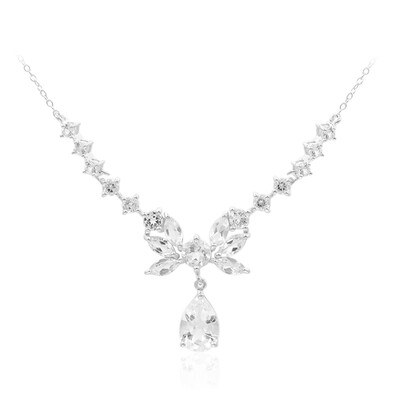 Collier en argent et Topaze blanche
