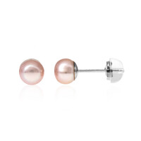 Boucles d'oreilles en argent et Perle de culture d'eau douce