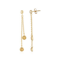 Boucles d'oreilles en argent et Citrine