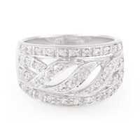Bague en argent et Saphir blanc