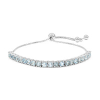 Bracelet en argent et Topaze bleu ciel