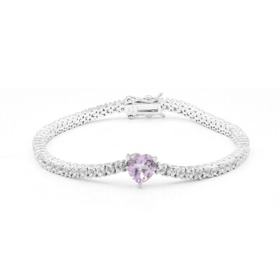 Bracelet en argent et Améthyste de Bolivie