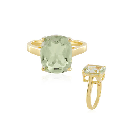 Bague en argent et Améthyste verte