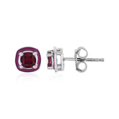 Boucles d'oreilles en argent et Grenat Rhodolite