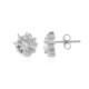 Boucles d'oreilles en argent et Topaze blanche