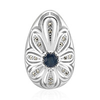 Pendentif en argent et Saphir bleu (Annette classic)