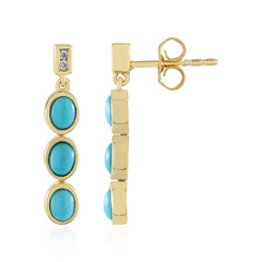 Boucles d'oreilles en argent et Turquoise Sleeping Beauty