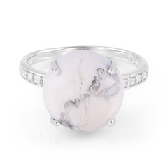 Bague en argent et Howlite
